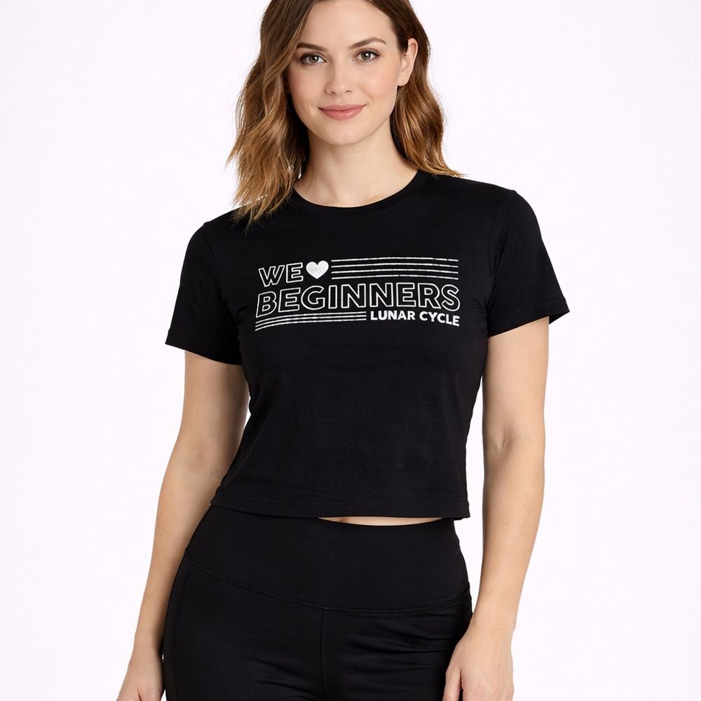 Next Level Apparel Black Graphic Cycle Top